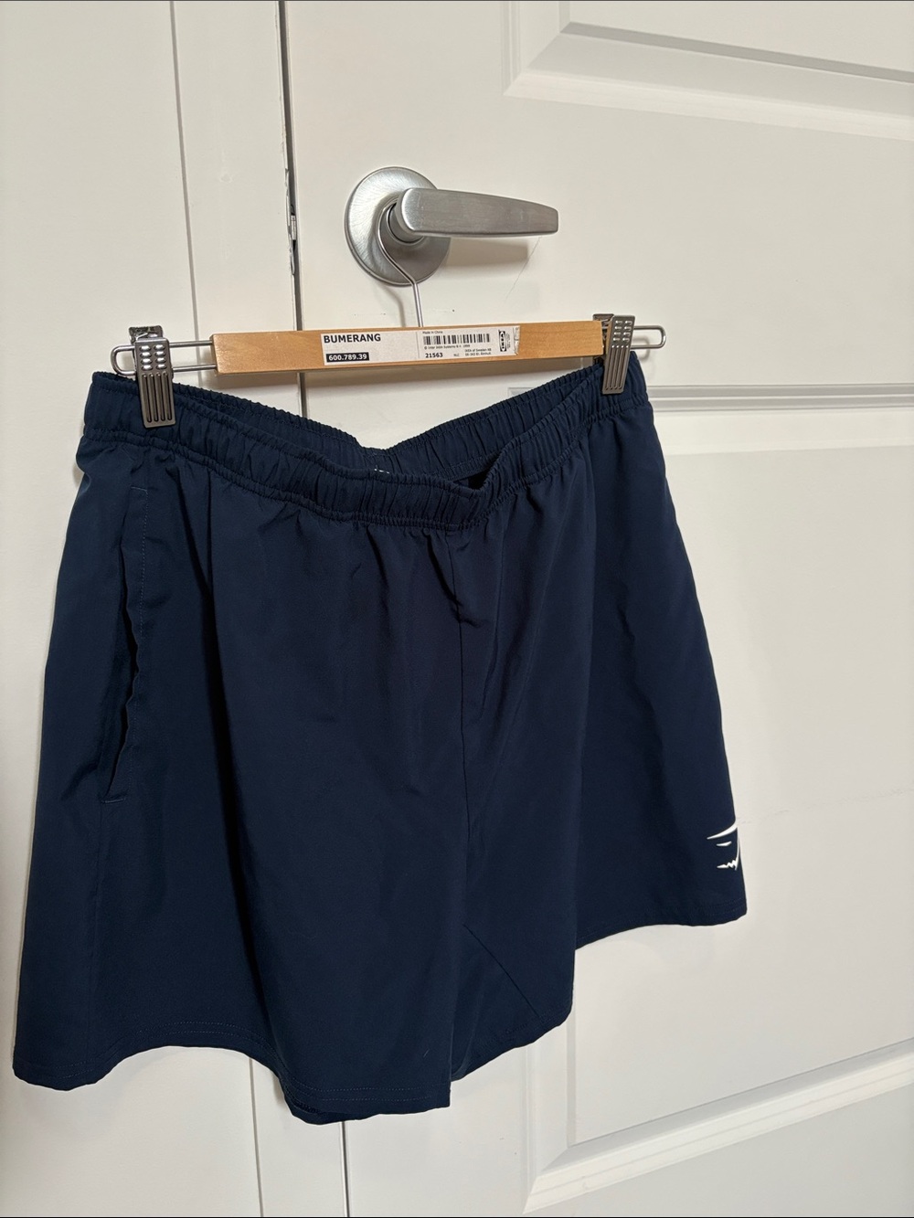 Gymshark Navy Athletic Shorts with Subtle Logo